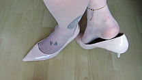hd comtesse beige patent eks leather high heels and nylons shoeplay by isabellesandrine best