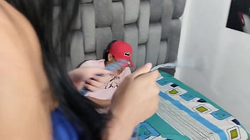 hd i go into my stepbrothers room and my stepbrother teaches me how to play with the cell phone and fucks me hard until best